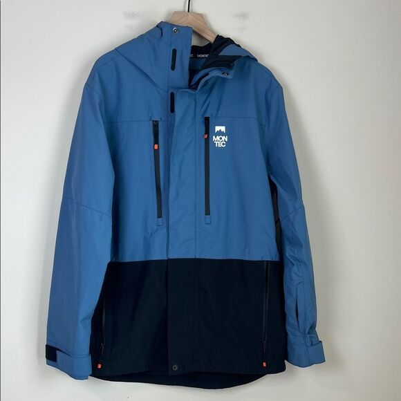 Montec Fawk Ski Jacket Insulated Men Blue Steel/Black Sz XL - Picture 1 of 14
